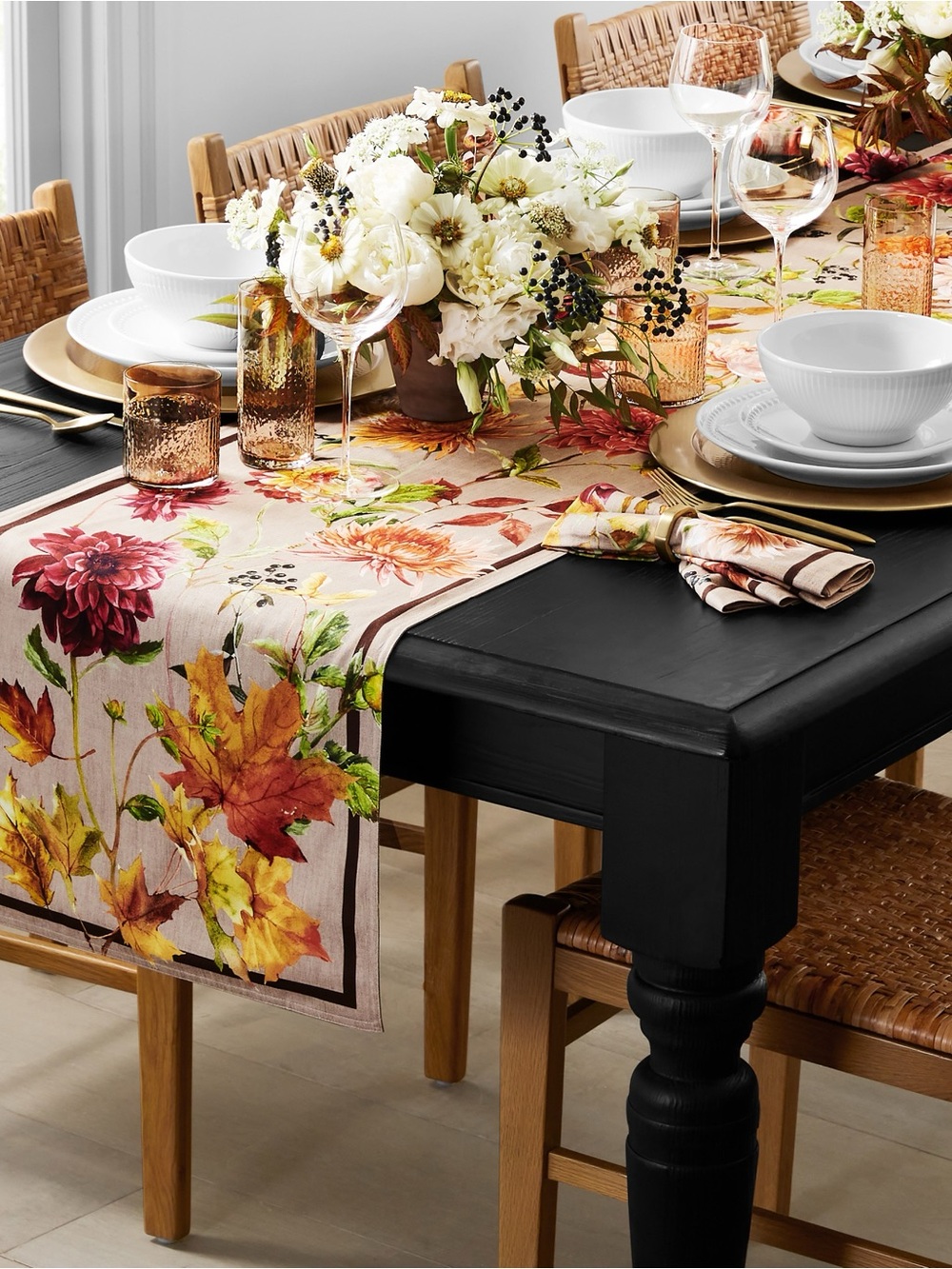 Williams-Sonoma Harvest Bloom Table Runner